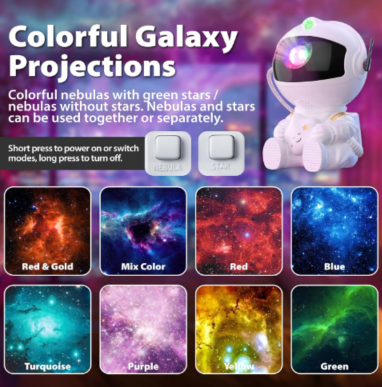 Nebunauta Mini proyector astronauta